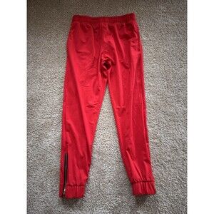 Zyla Active joggers womens XXS Tall  stretch Red drawstring nylon high ris